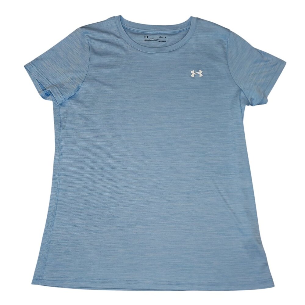 Under Armour Women's Blue Loose Fit HeatGear Shirt – Size Large, 100% Polyester